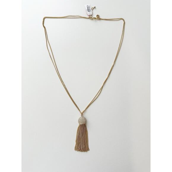 NWT Lilly Pulitzer Womesn Jellyfish Tassel Necklace Multi Strand Beachy - Picture 2 of 7